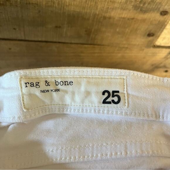 Rag & Bone White Cate Mid-Rise Skinny Jeans Size 25‎ - Picture 13 of 13